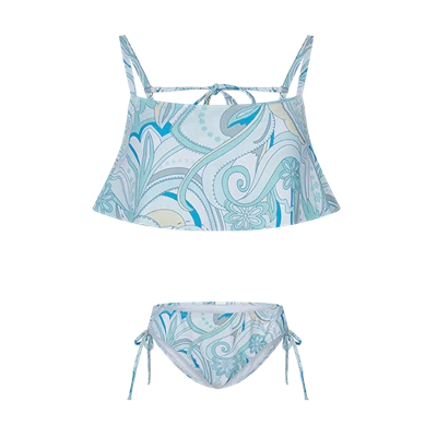 Costum de baie vintage cu flori